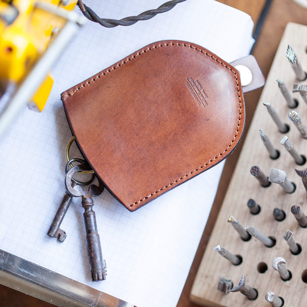 Handmade Leather Key Pouch / Key Pouch Pocket Protector - Tanner Bates