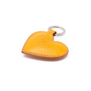 Love Heart Leather Key Ring